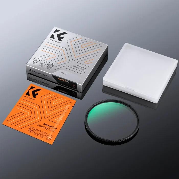 Filtre UV K&F CONCEPT 37-105mm MC Ultra Slim Optics avec protection multicouche 37mm 49mm 52mm 58mm 62mm 67mm 77mm 82mm