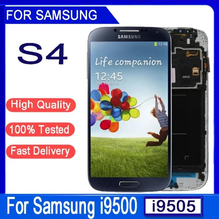 Écran tactile LCD Super AMOLED de remplacement, 5.0 pouces, pour Samsung S4 i9500 i9affair i9Snowboard i337 i545