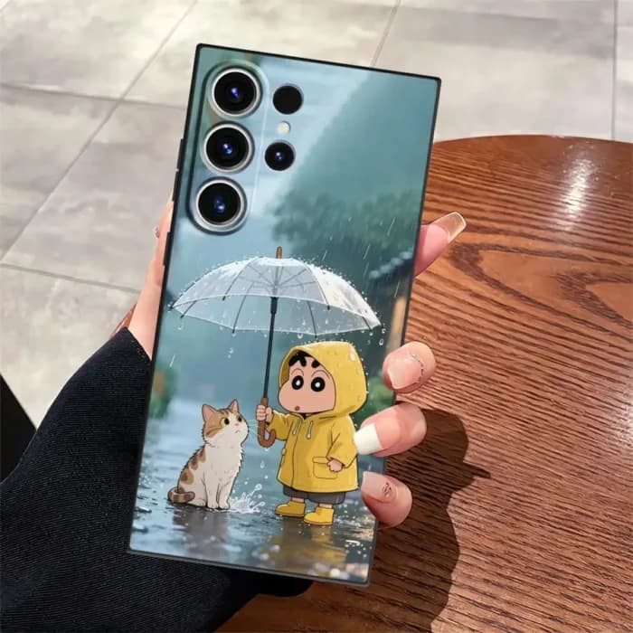 Étui Cool Cra-yons Shin-chans pour Samsung Galaxy S26 Ultra S25 Plus S24 S21 FE S23 S20 Ultra S10 S9 Note 20 8 9 10 Funda Phone