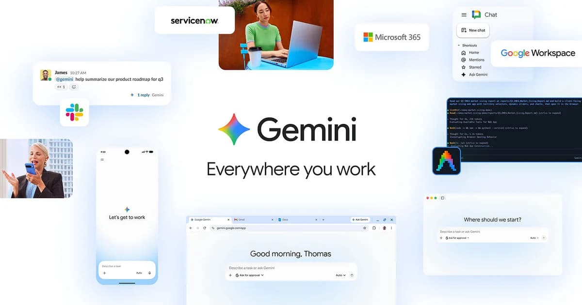 Google transforme Gemini en agent IA autonome pour votre travail