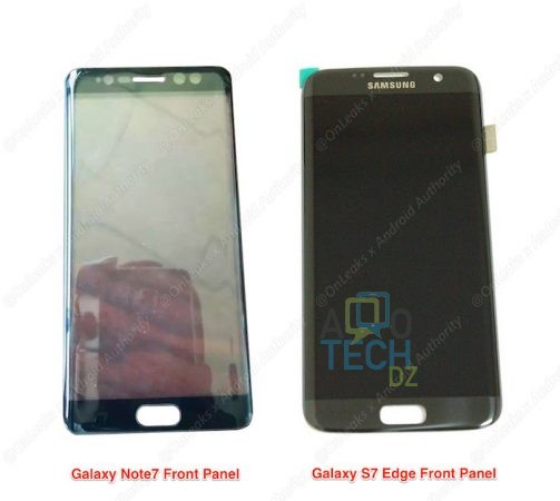 Fuite Galaxy Note 7 Facade Avant