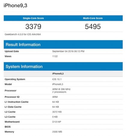 iphone 7 benchmark