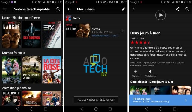 netflix mode telechargement android hors ligne