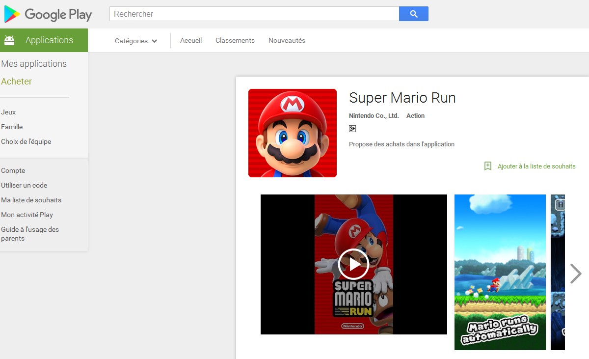 android super mario run