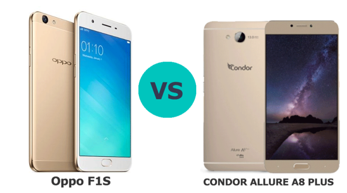 Oppo f1s vs condor allure a8plus