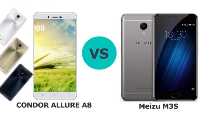 condor allure a8 vs meizu m3s