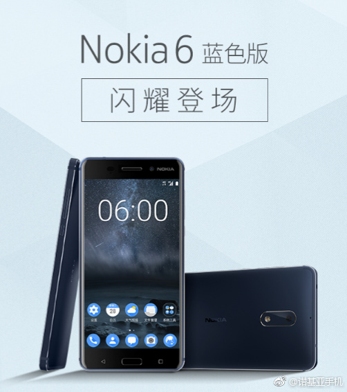 nokia 6 bleu