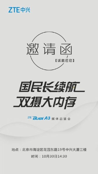 ZTE Blade A3 Poster