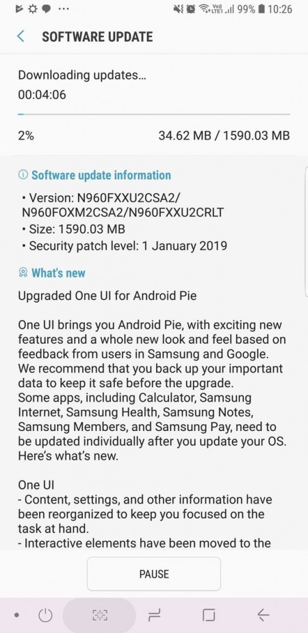 note9 update