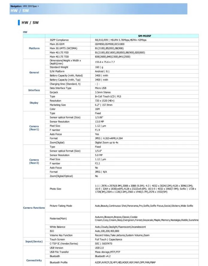 specification-m10