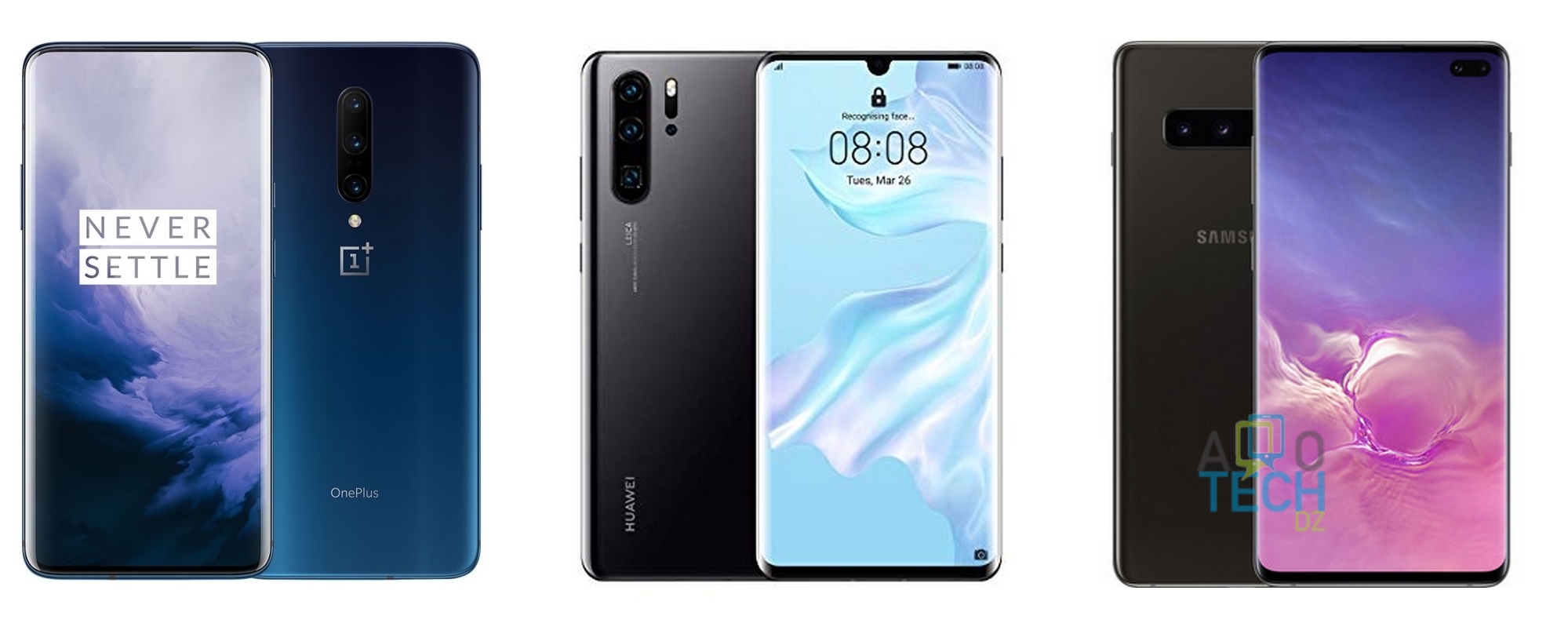 comparaison huawei p30 vs galaxy s10 vs oneplus 7 vito