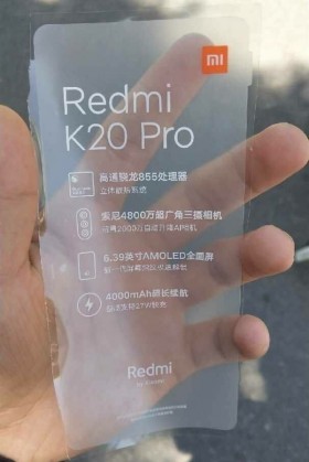 redmi k20 pro fuite