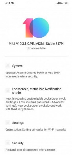 pocophone f1 MIUI 10.3.5.5.0