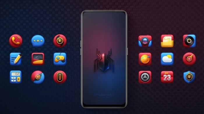 realme x spider man theme