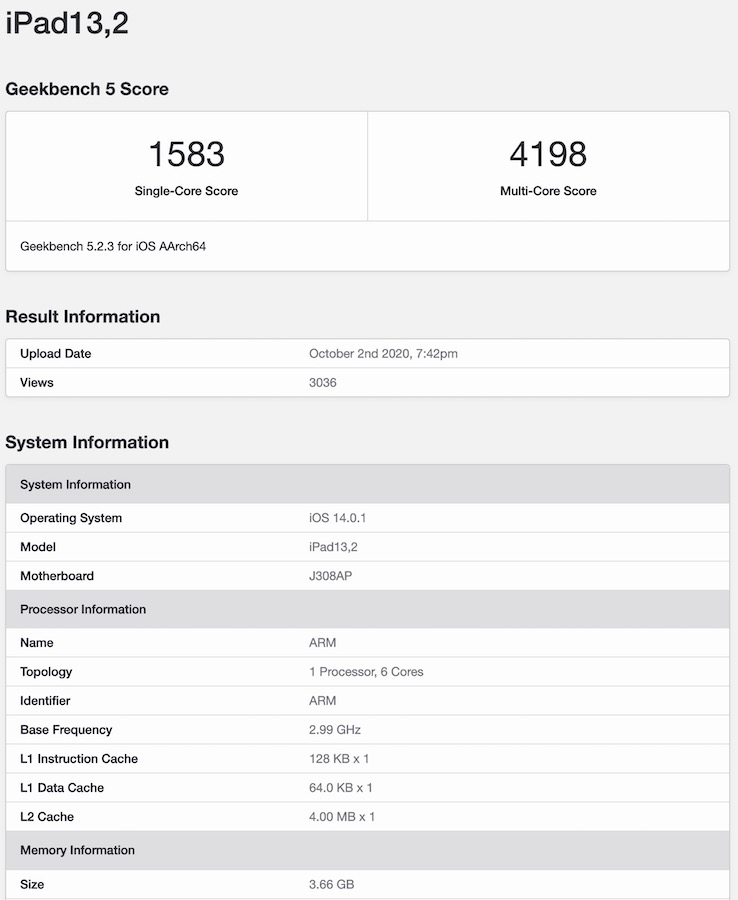 benchmark iphone 12