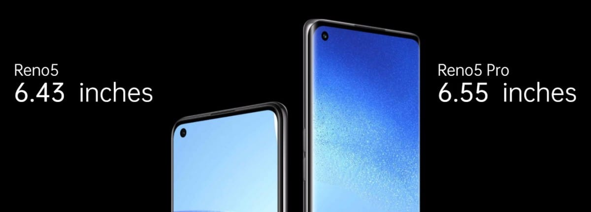 Oppo Reno5 5G et Reno5 Pro 5G dévoilés avec des écrans OLED 90 Hz