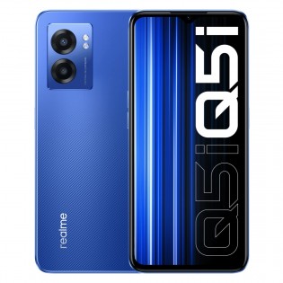 Realme Q5i en noir et bleu