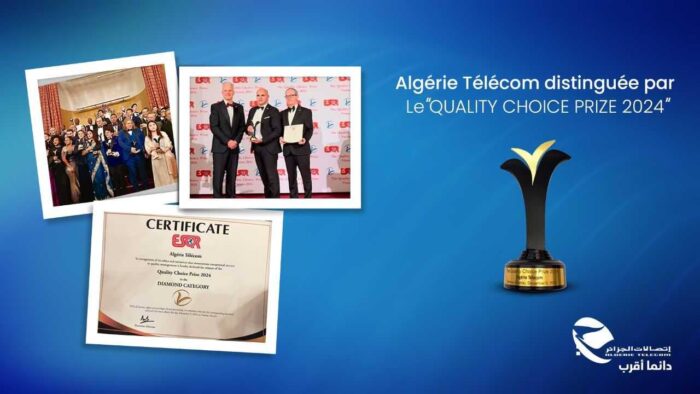 Algerie Telecom decroche la Distinction Choix de la qualite 2024