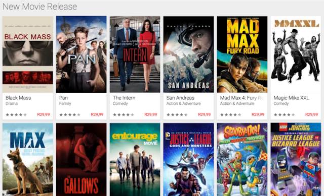 Google Play Films : pour films et séries